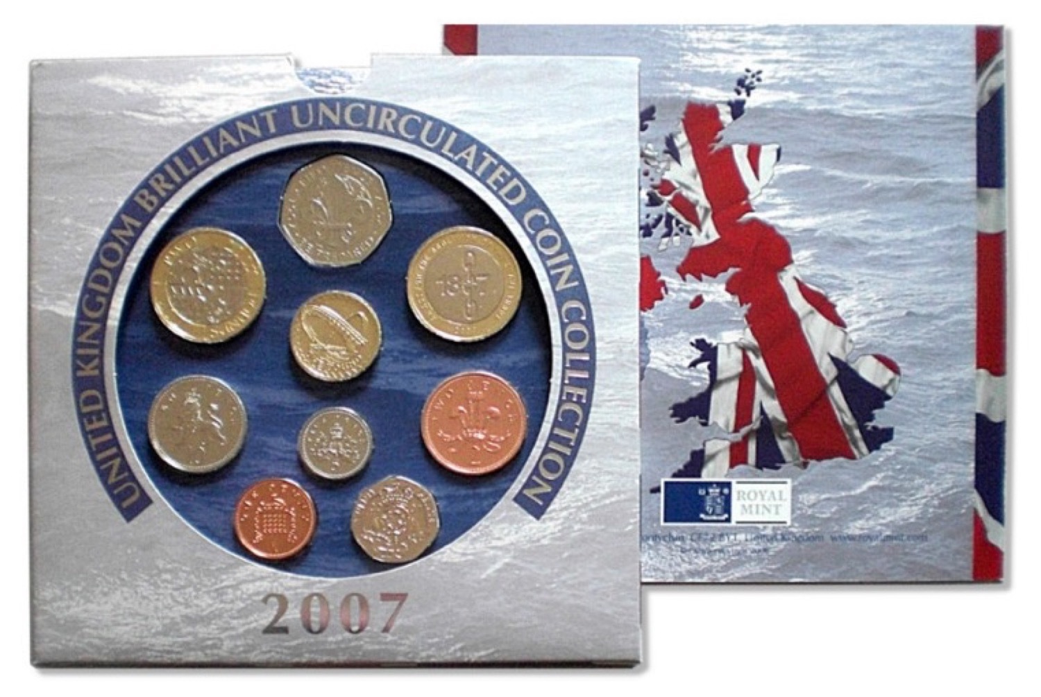 United Kingdom 2007 Uncirculated Mint Coin Set product image