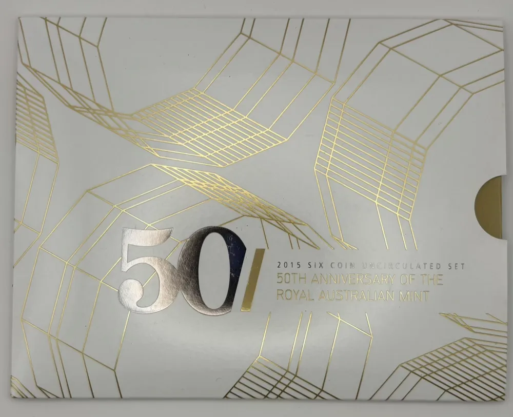 Australia 2015 Uncirculated Mint Coin Set 50th Anniversary of the Royal Australian Mint product image