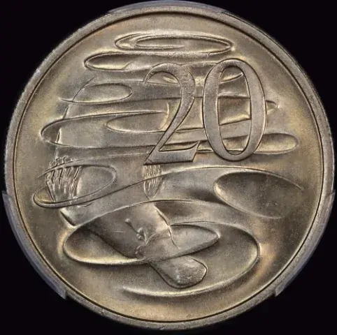 Australia 1968 20 Cents Gem Uncirculated (PCGS MS66) product image