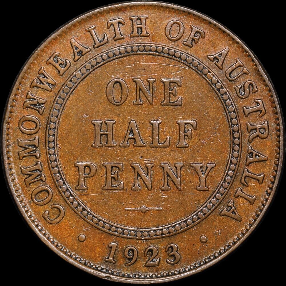 1923 Halfpenny Very Fine product image