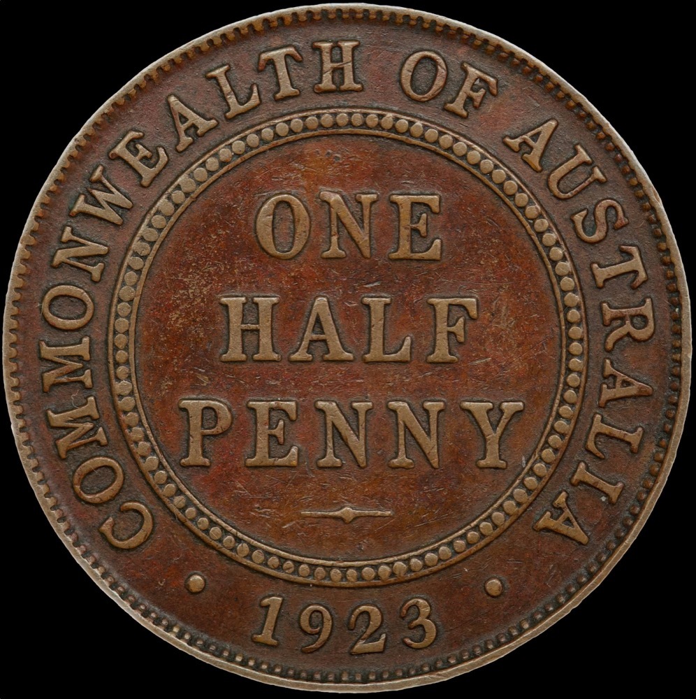 1923 Halfpenny Very Fine product image
