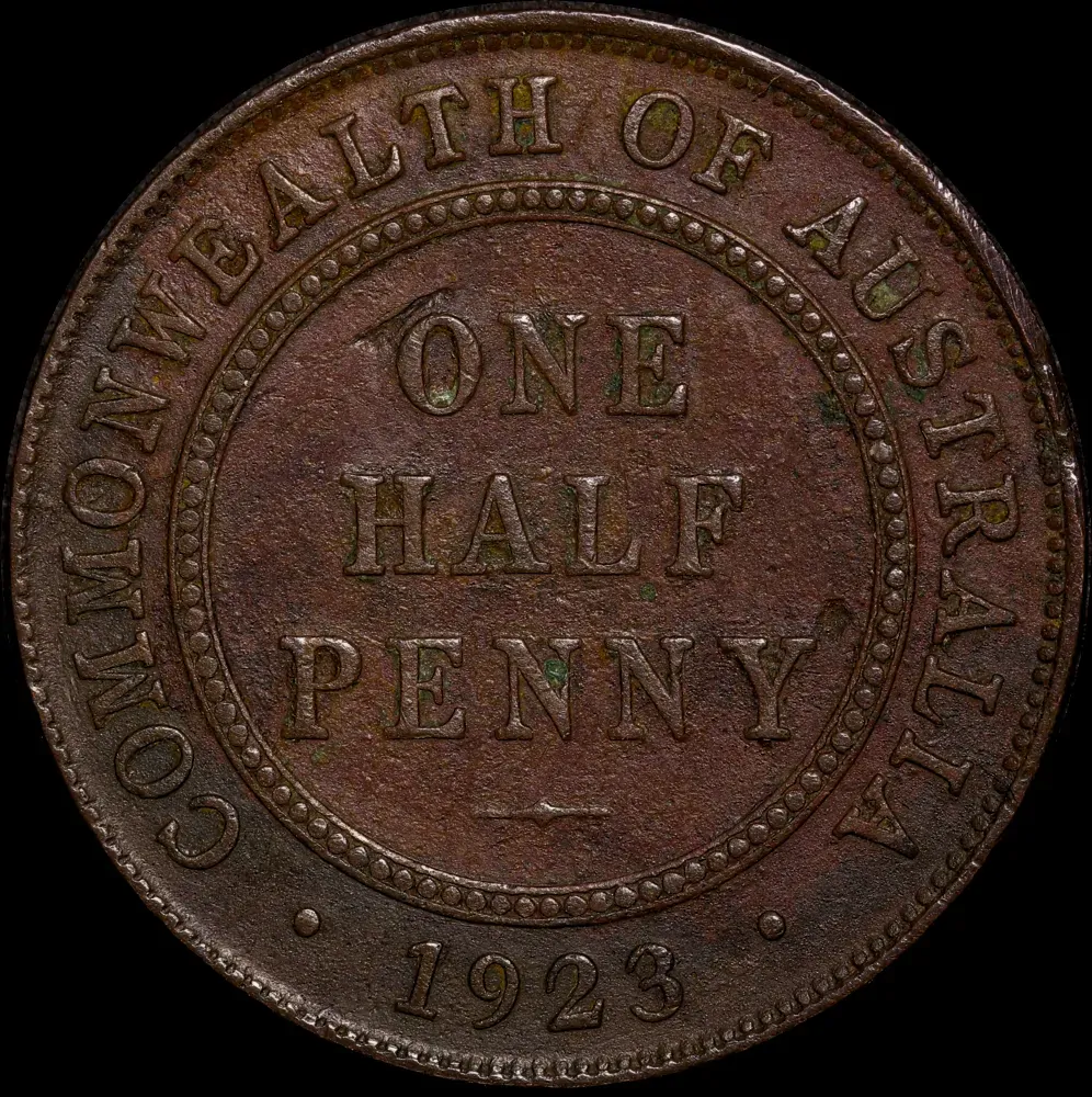 1923 Halfpenny Very Fine product image