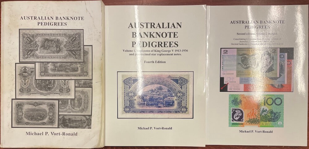 Australian Banknote Auction Sales Books by Mick Vort Ronald (1972 - 2019) product image