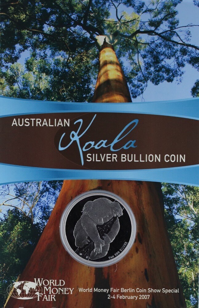 2007 Silver One Ounce Koala Exclusive Berlin WMF product image