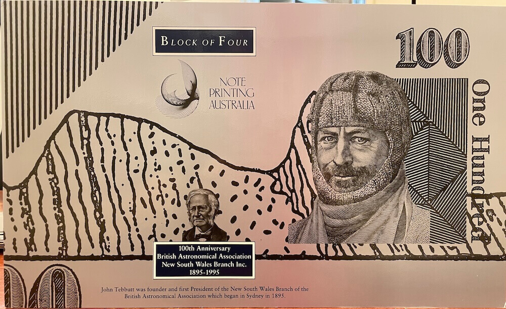 1995 100 Dollar Uncut Block of Four Deluxe product image