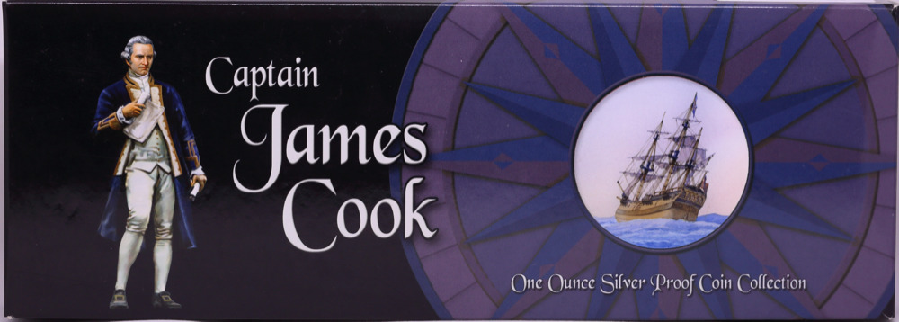 Cook Islands 2009 Silver 4 Coin Proof Set Captain James Cook product image