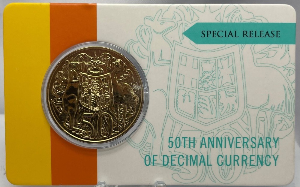 2016 Gold Plated 50 Cent in Presentation Card product image