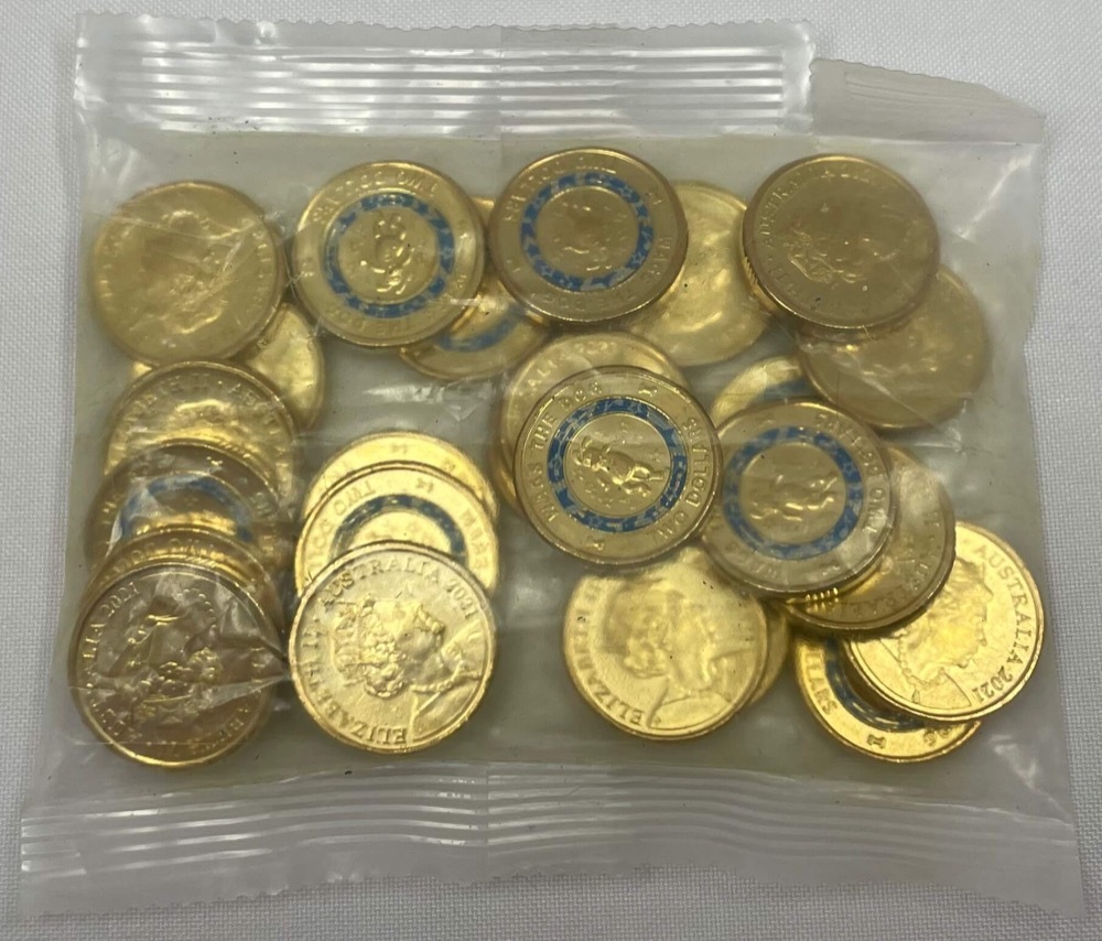 2021 Coloured $2 Security Bag of 25 Coins The Wiggles - Wags the Dog product image