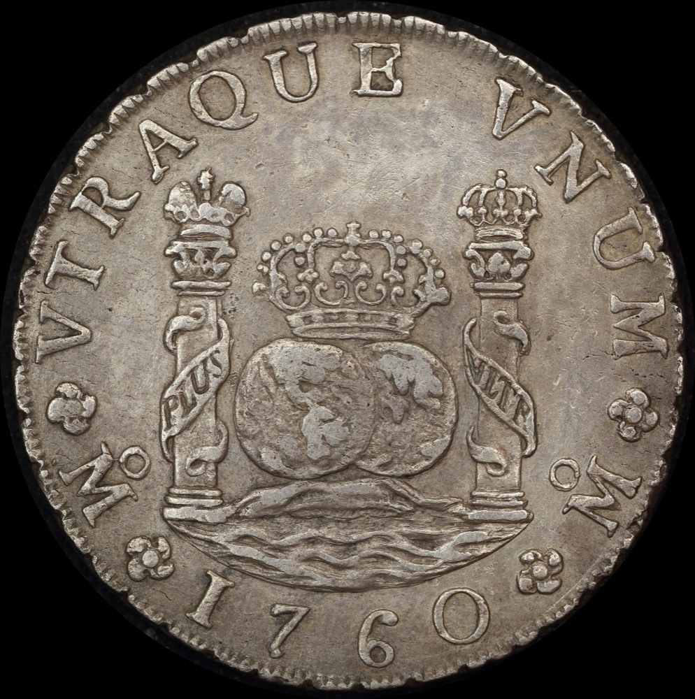 Mexico 1760 Silver 8 Reales KM# 105 Extremely Fine product image