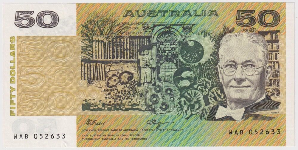 1990 $50 Note Fraser/Higgins R512 Uncirculated product image