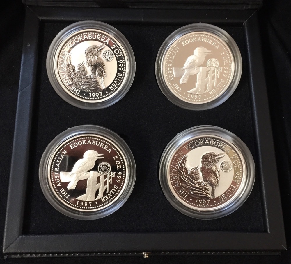Australia 1997 SIlver 4 Coin 2 oz Privy Mark Set 1937 Patterns product image