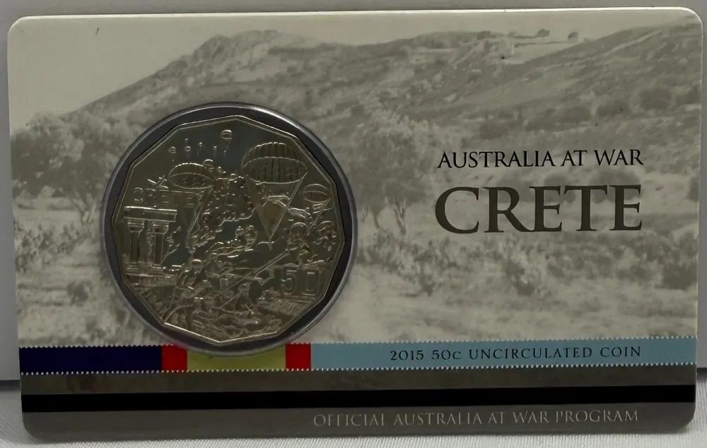 2015 50 Cent Uncirculated Coin Australia At War - Crete product image