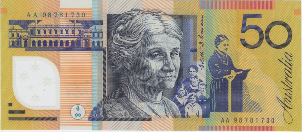 1998 $50 Note AA98 First Prefix Macfarlane/Evans R518bF Uncirculated product image
