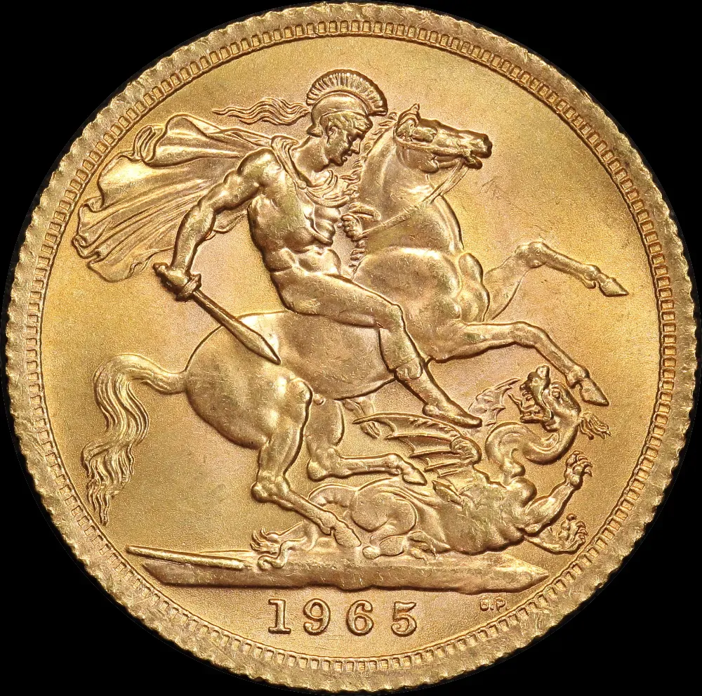 1965 Gold Sovereign Elizabeth S#4125 Uncirculated product image