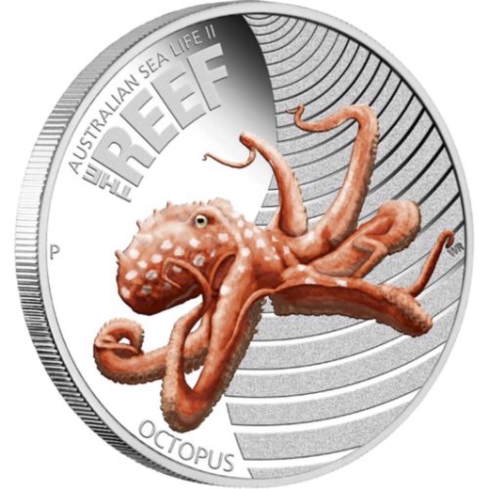 2012 Silver Half Ounce Proof Reef - Octopus product image