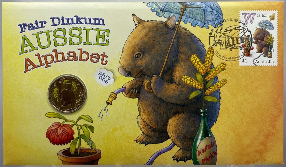 2016 1 Dollar Fair Dinkum Aussie Alphabet PNC - W for Wombat product image