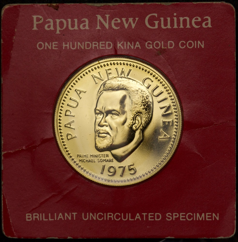 Papua New Guinea 1975 Gold 100 Kina KM#10¬†Uncirculated product image