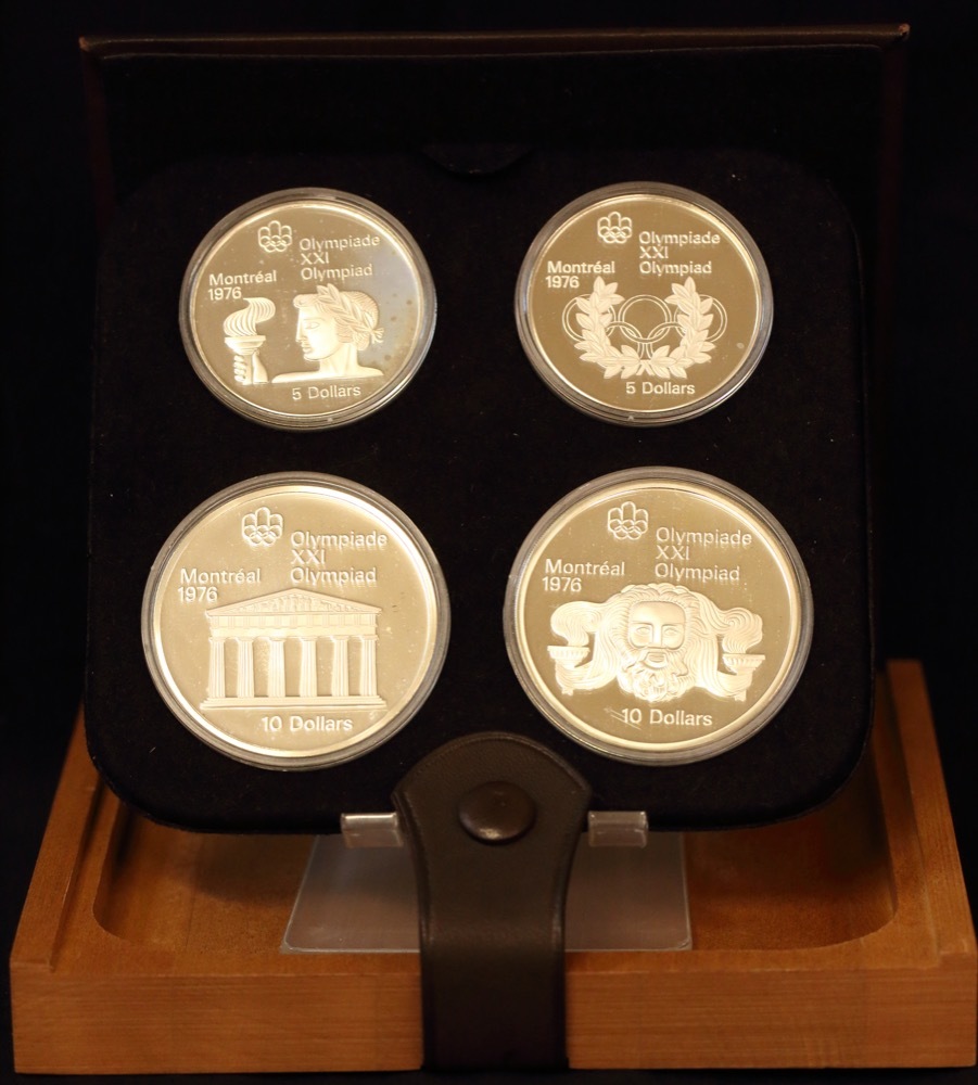 Canada 1973 - 1976 Set of 28 Silver $5 and $10 Coins Montreal Olympics product image