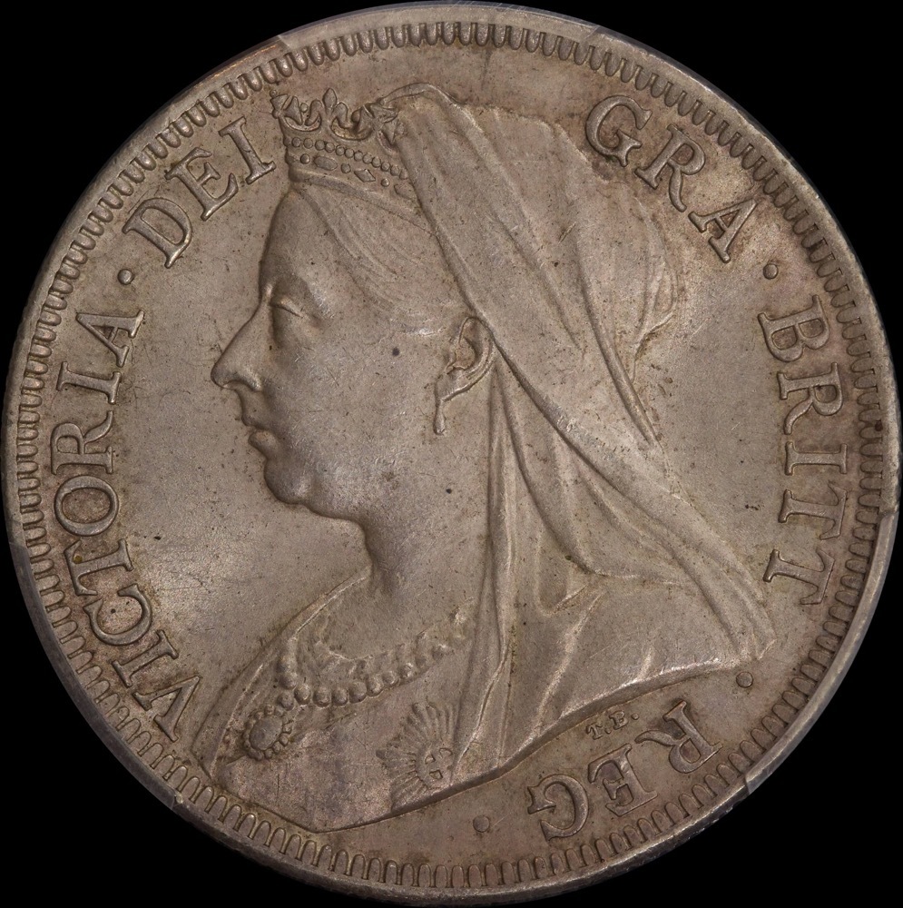 1900 Silver Half Crown Victoria S#3938 PCGS MS63 product image
