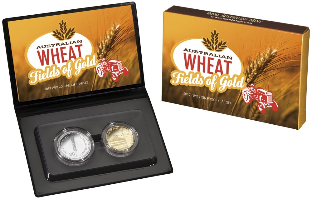 Australia 2012 Two Coin Proof Set Australian Wheat - Fields of Gold product image