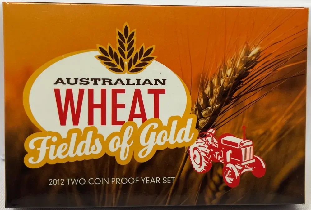 2012 Two Coin Proof Set Australian Wheat - Fields of Gold product image