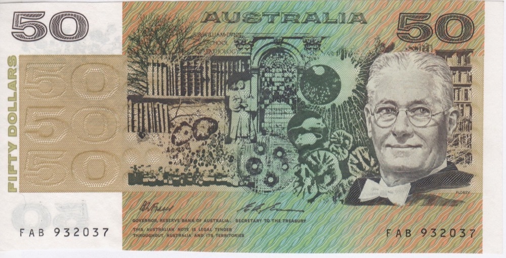 1994 $50 Note FAB Last Prefix Fraser/Evans R515L Uncirculated product image