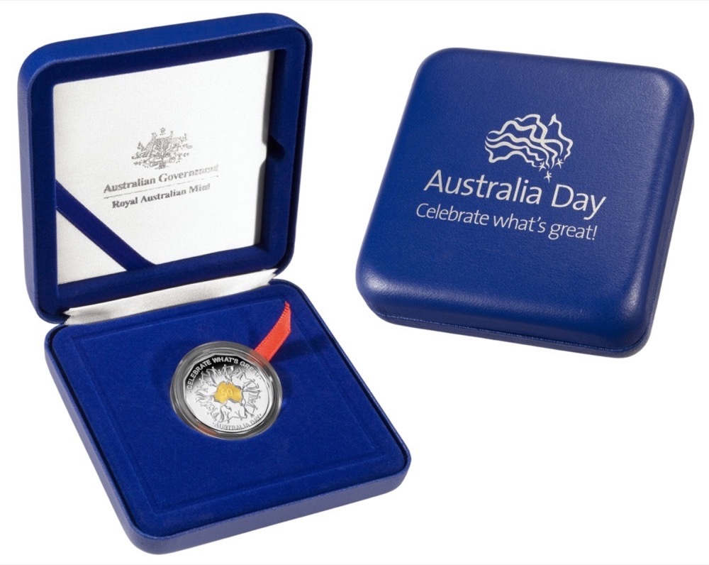 2010 Silver 50c Proof Coin Australia Day product image