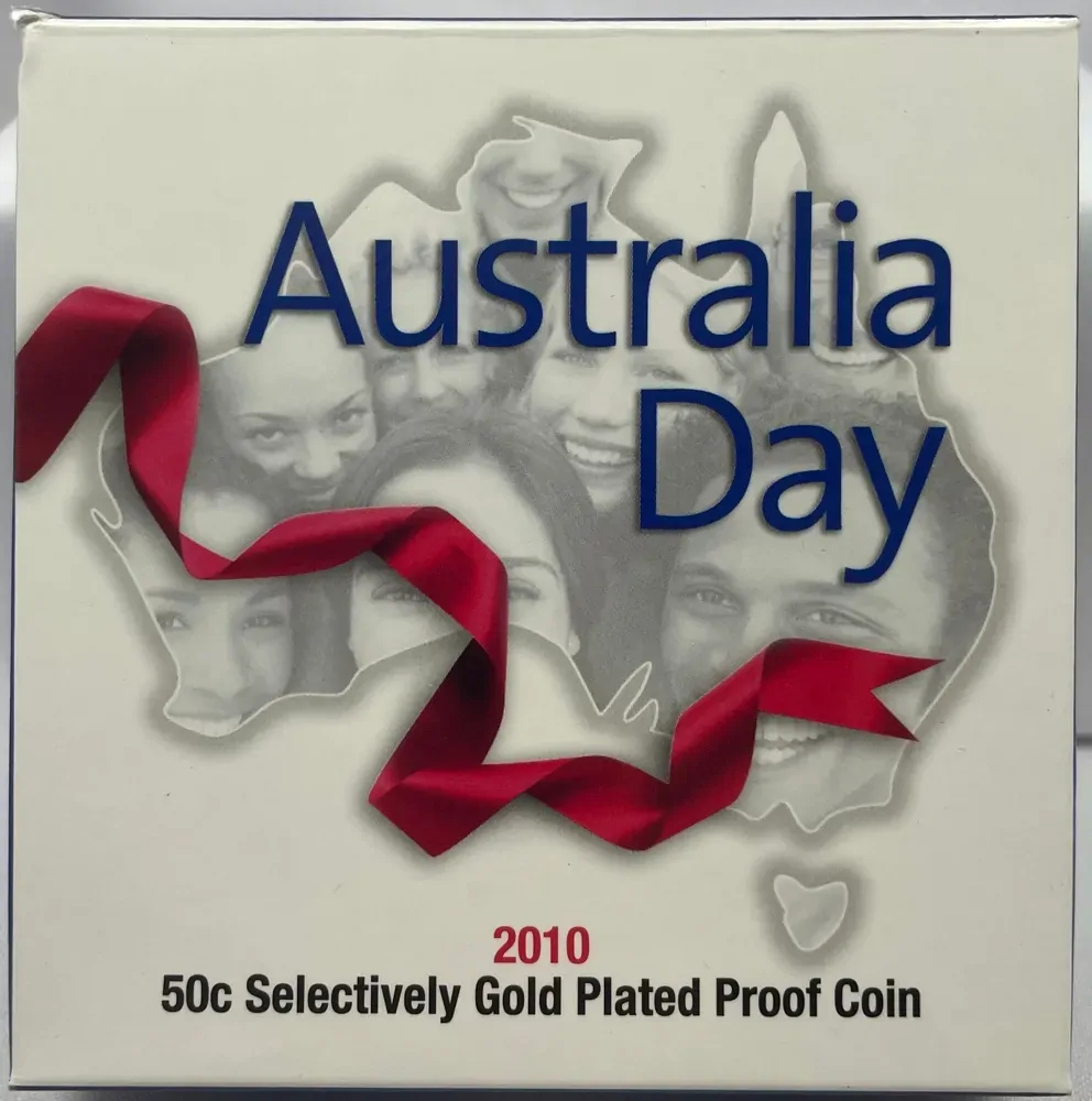 2010 Silver 50 Cent Proof Coin Australia Day product image