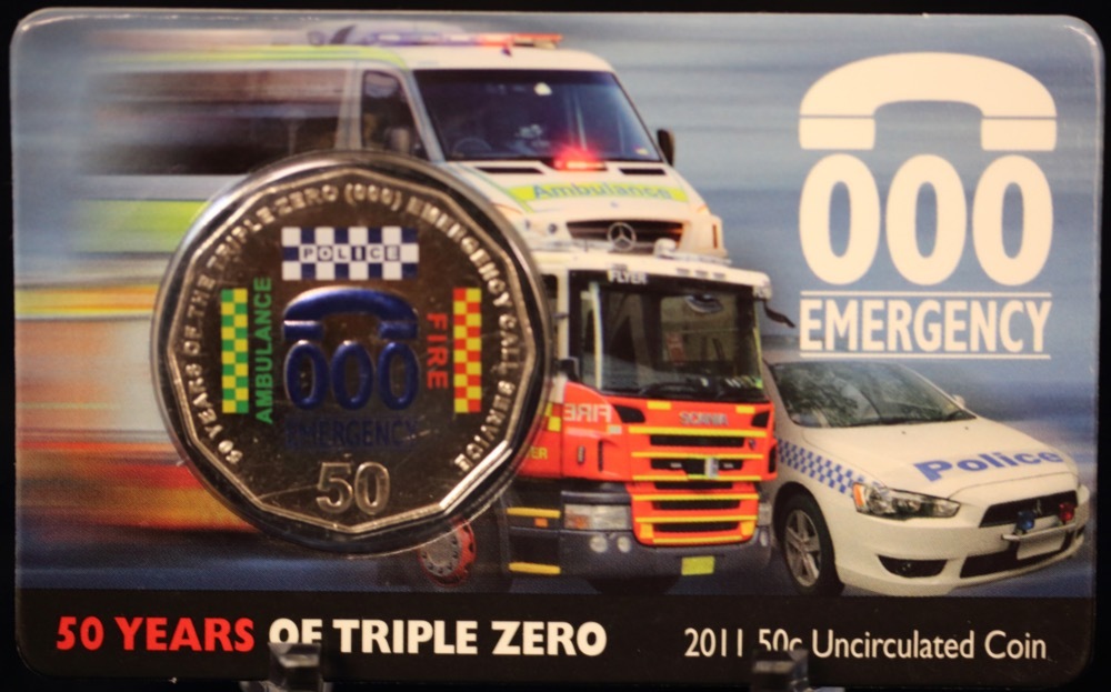 2011 50c Uncirculated 50 Years of Triple Zero product image