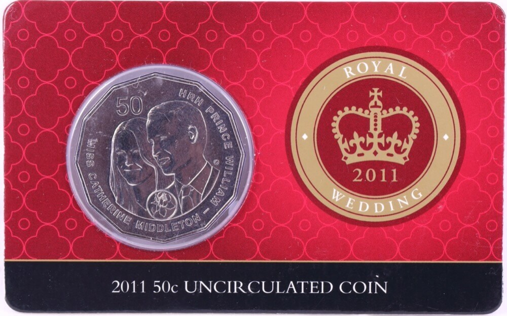 2011 50 Cent Unc on Card Royal Wedding product image