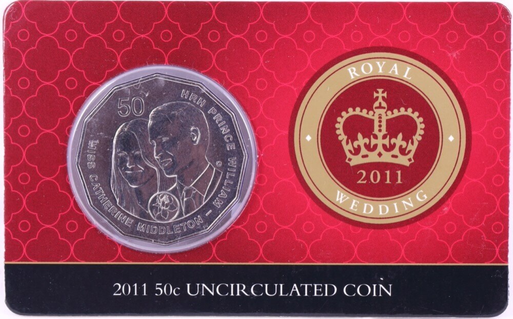 2011 Fifty Cent Unc on Card Royal Wedding product image