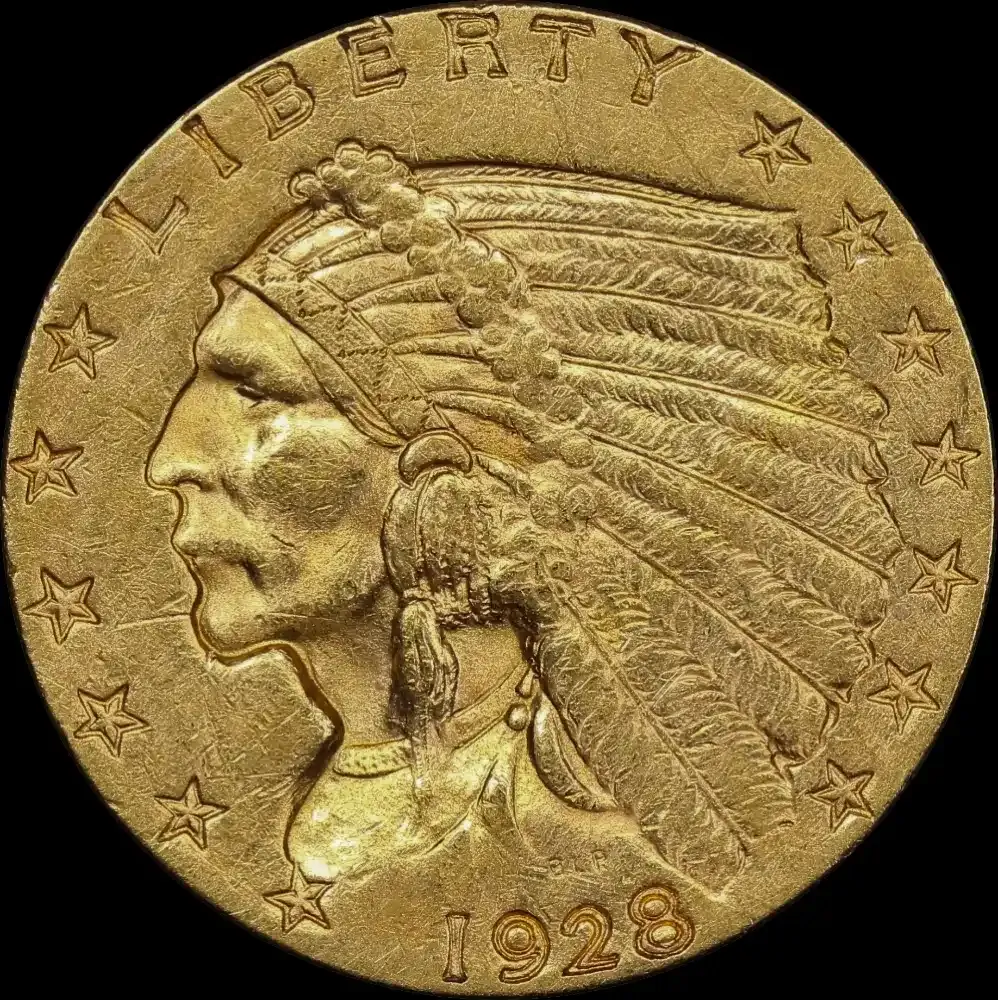 United States 1928 Gold $2 1/2 Quarter Eagle Indian Extremely Fine product image