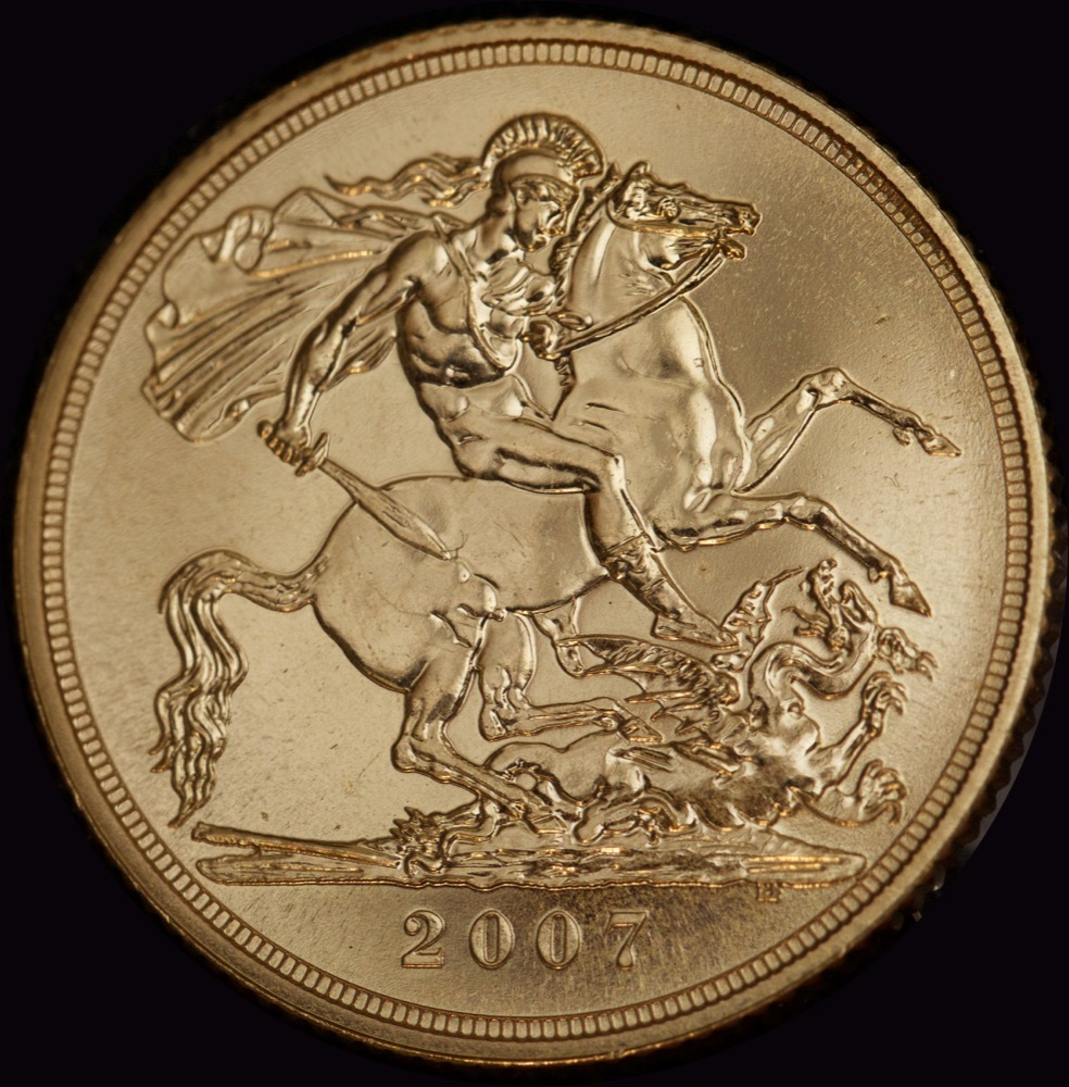 2007 Gold Sovereign Elizabeth II S#SC4 Choice Uncirculated product image