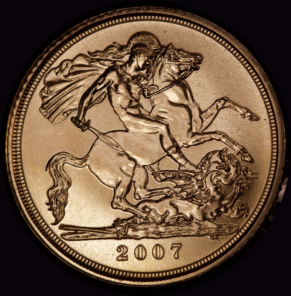 2007 Gold Half Sovereign Elizabeth II S#SB4 Choice Uncirculated product image