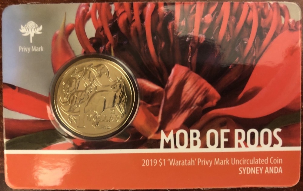 One Dollar Uncirculated In Card 2019 Sydney Money Expo Privy Mark product image