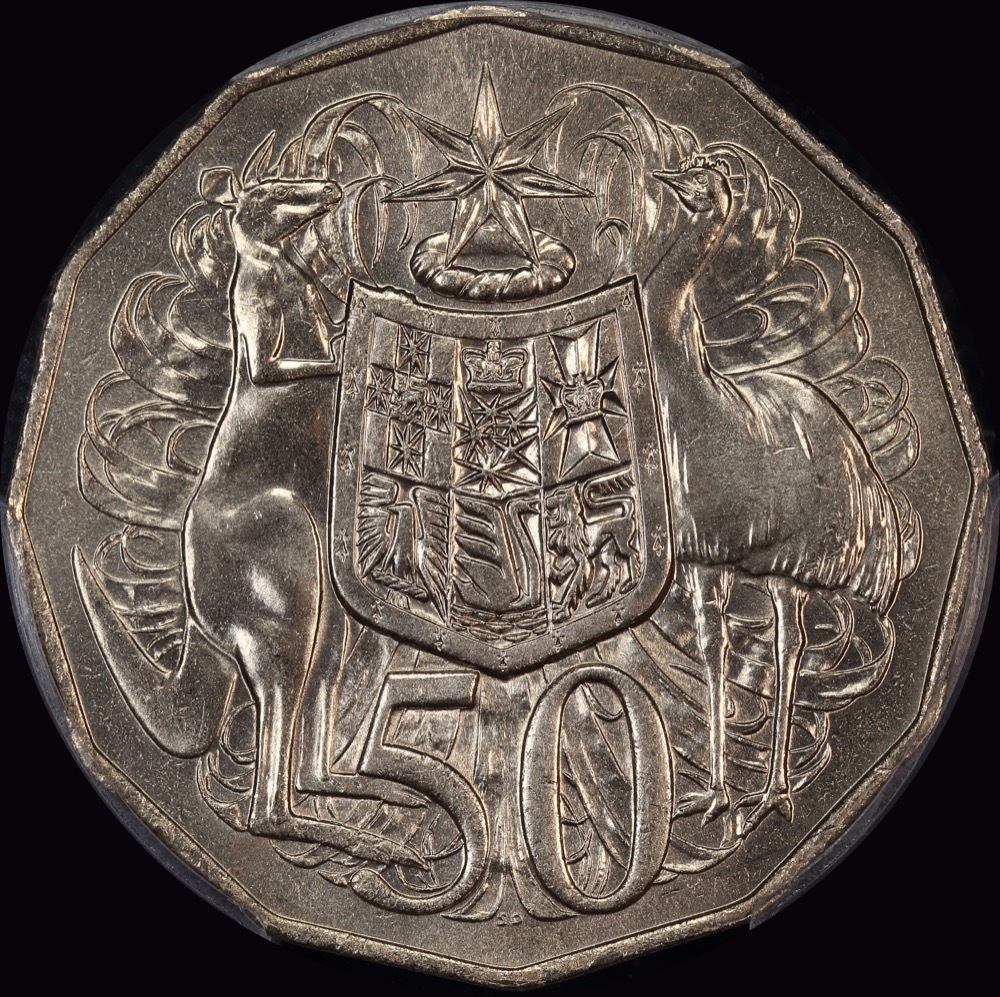 Australia 1979 Fifty Cent (Double Bar) PCGS MS66 product image