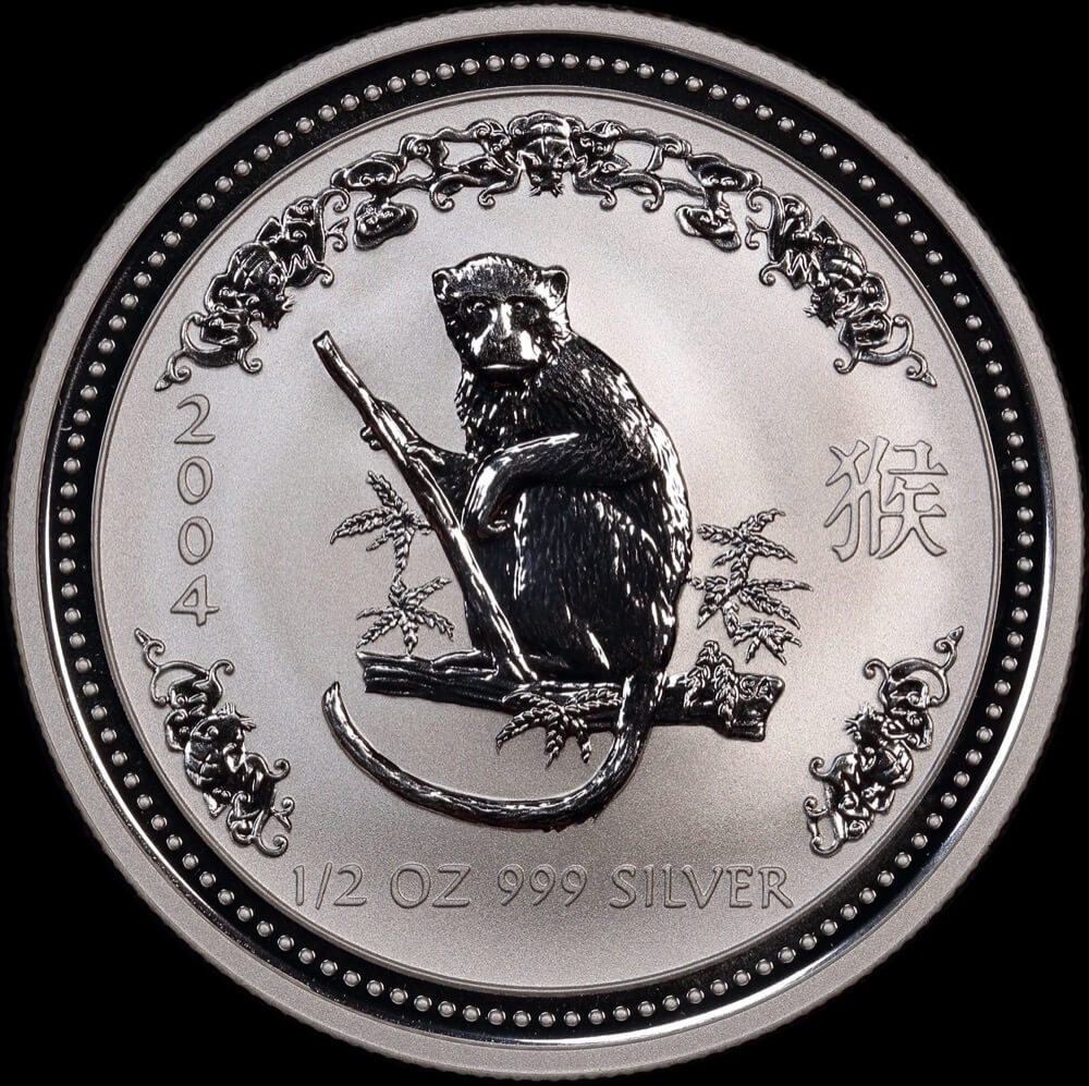 2004 Silver Half Ounce Specimen Year of the Monkey product image