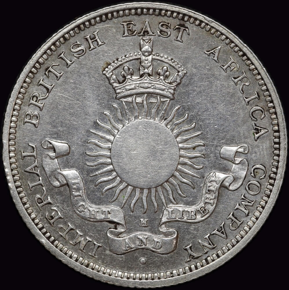 Mombasa 1890-H Silver 1/2 Rupee KM# 4 Uncirculated product image