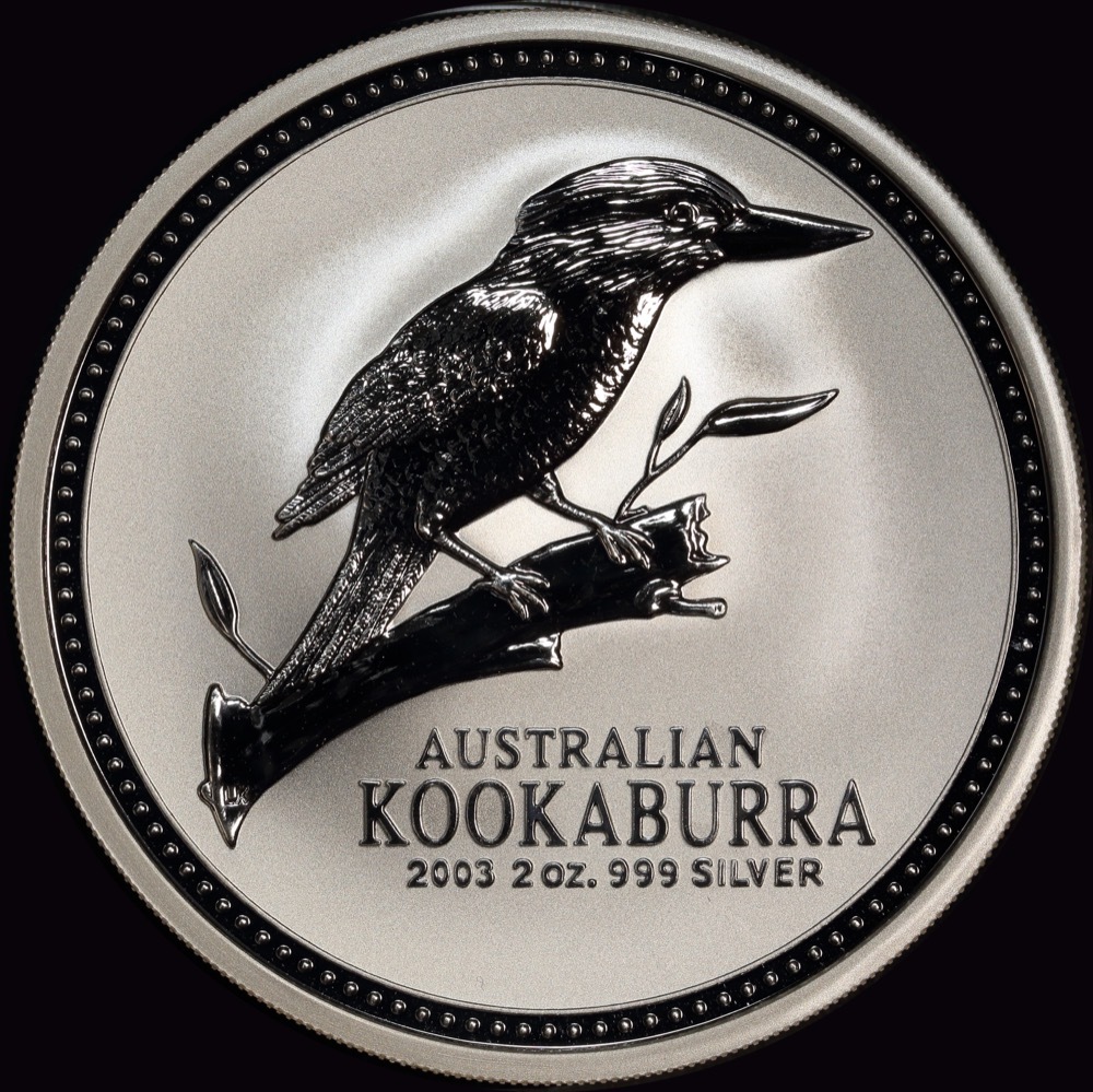 2003 Silver Two Ounce Unc Coin Kookaburra product image