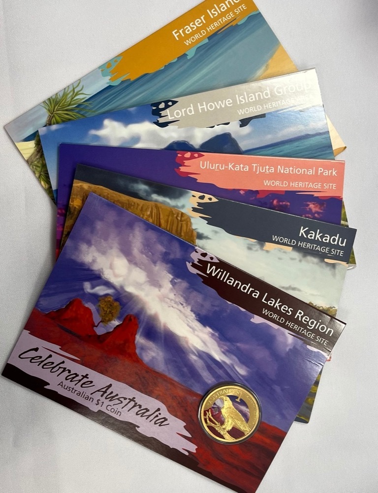 2012 One Dollar Unc 5 Coin Set Celebrate Australia product image