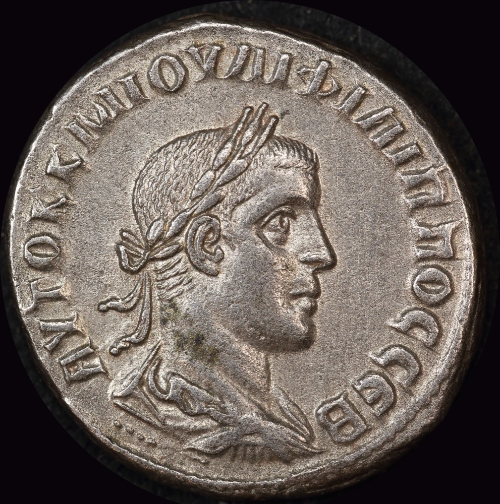 Ancient Rome (Imperial) 244 ~ 249 AD Philip I Billon Tetradrachm Eagle cf SNGCop 268 Extremely Fine product image