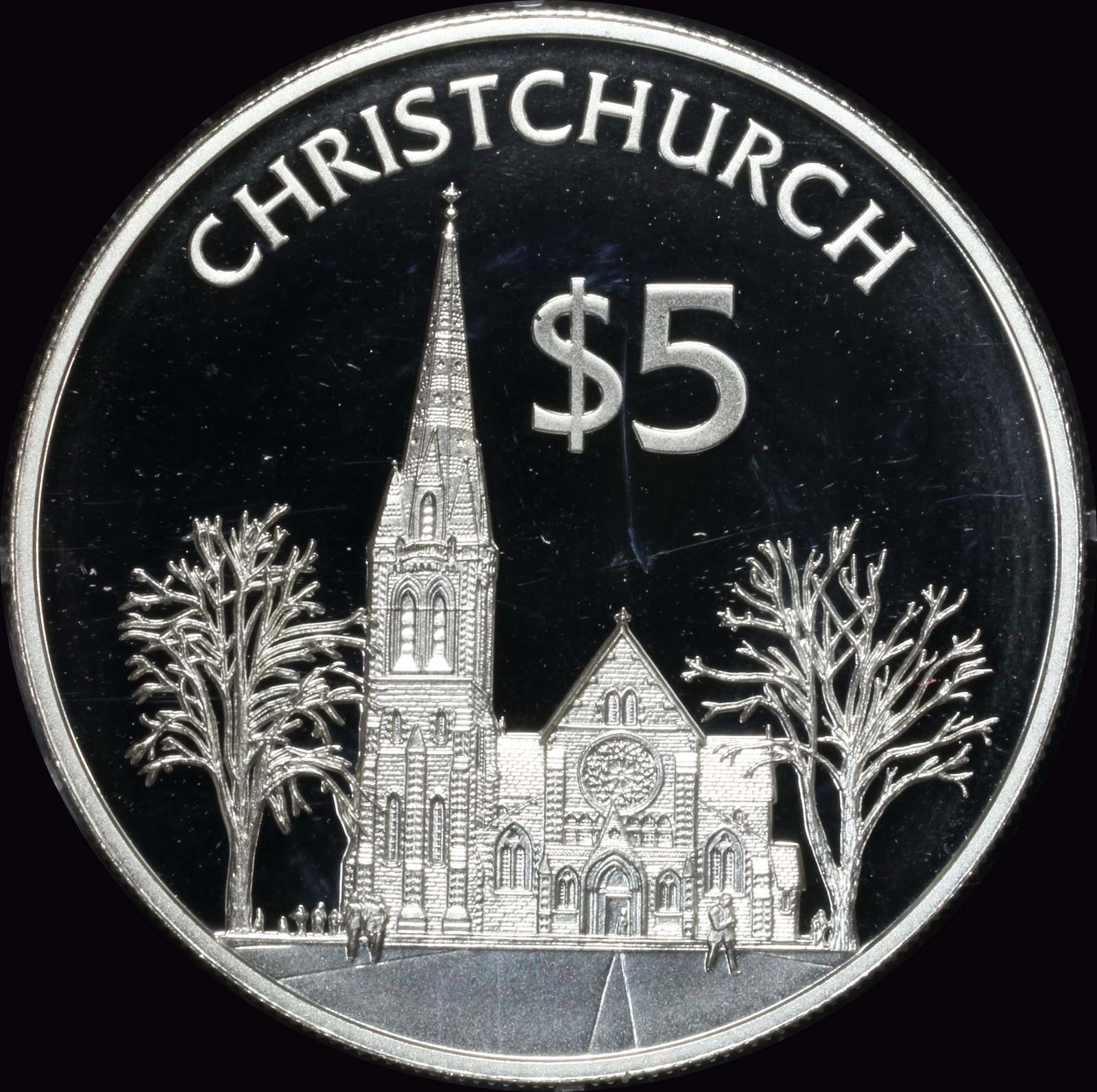 New Zealand 1997 Silver $5 Proof Christchurch Garden City product image