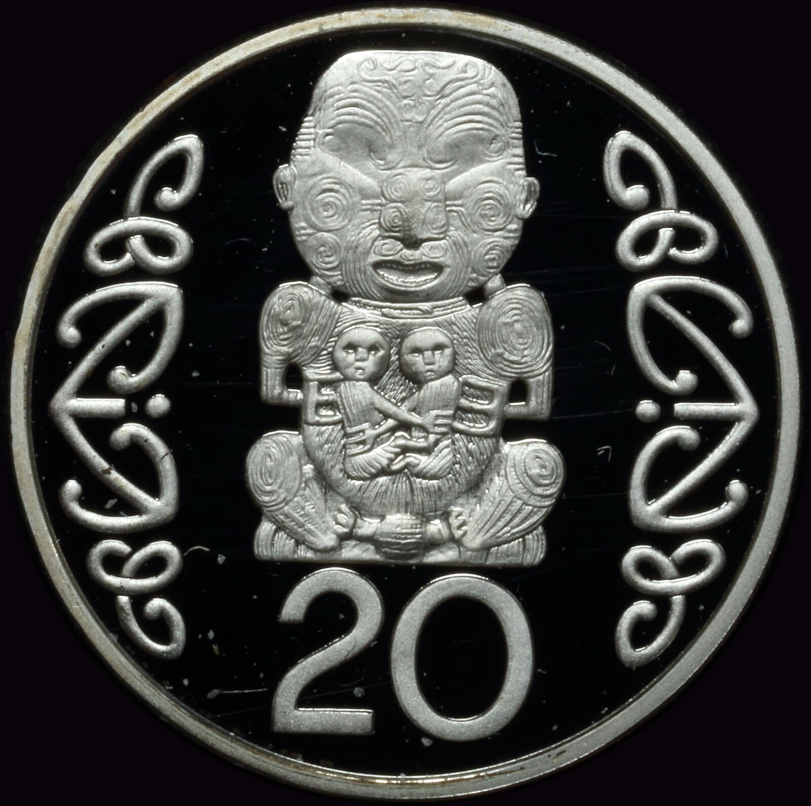 New Zealand 1995 Silver 20c Piedfort Proof Celebration of Maori Language  product image