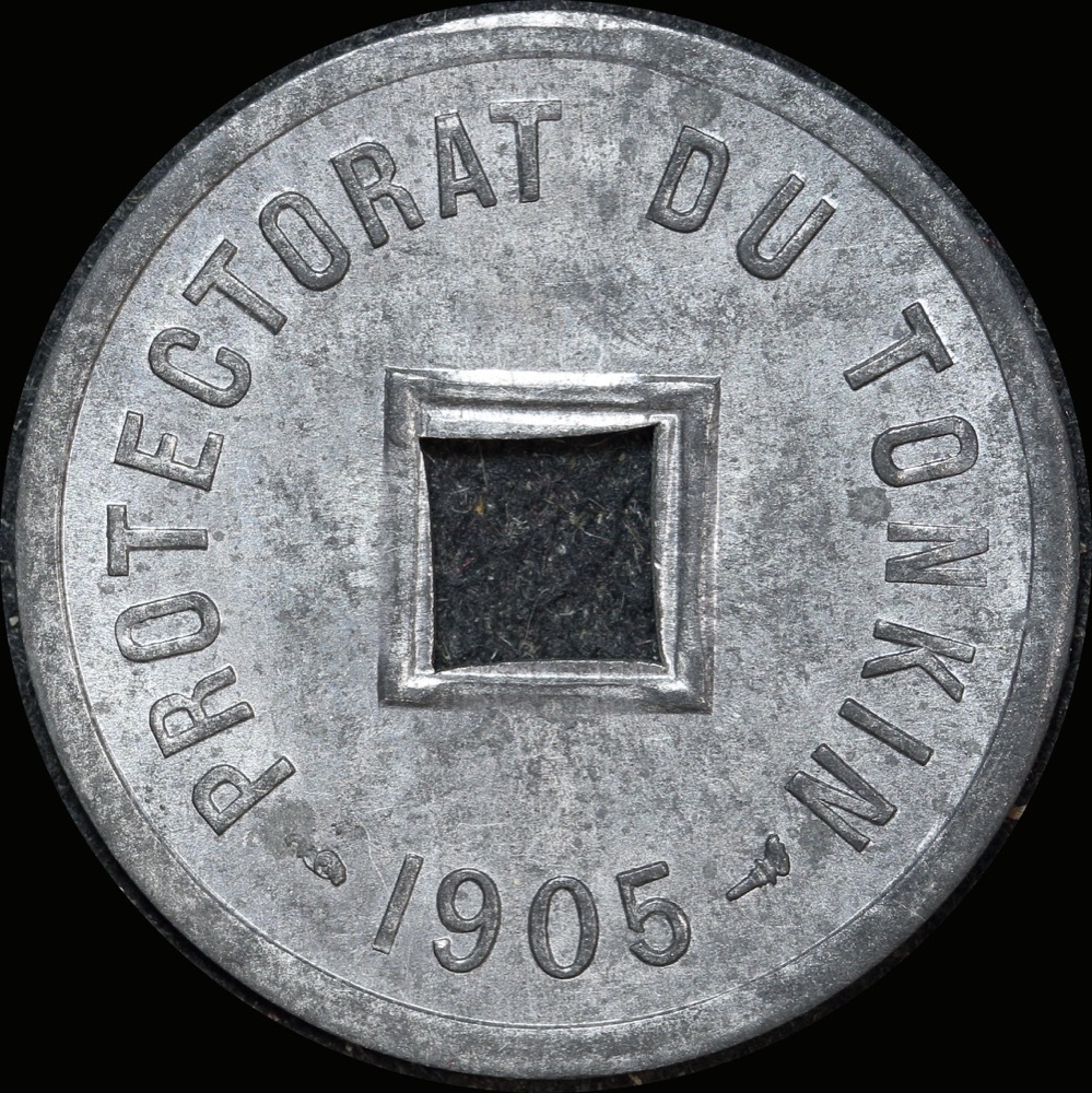 French Indo-China  1905 Zinc 1/600 Piastre KM# 1 Uncirculated product image