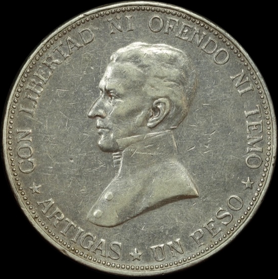 Uruguay 1917 Silver Peso KM# 23 Extremely Fine product image