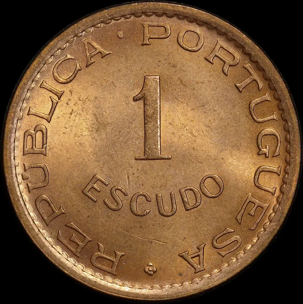 Timor 1970 Bronze 1 Escudo KM#19 Uncirculated product image