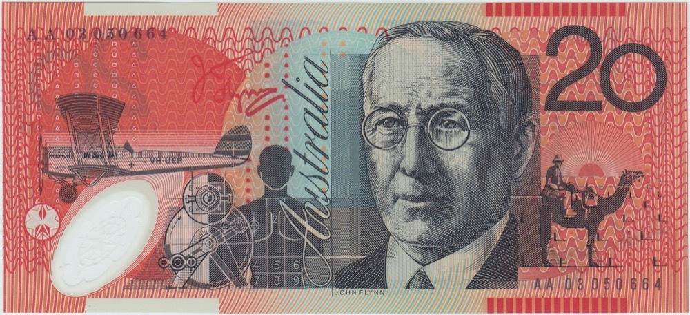 2003 $20 Note AA03 First Prefix Macfarlane/Henry R420bF Uncirculated product image