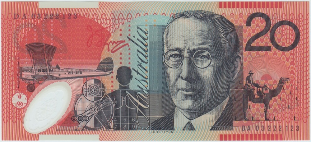2003 $20 Note DA03 Last Prefix Macfarlane/Henry R420bL Uncirculated product image