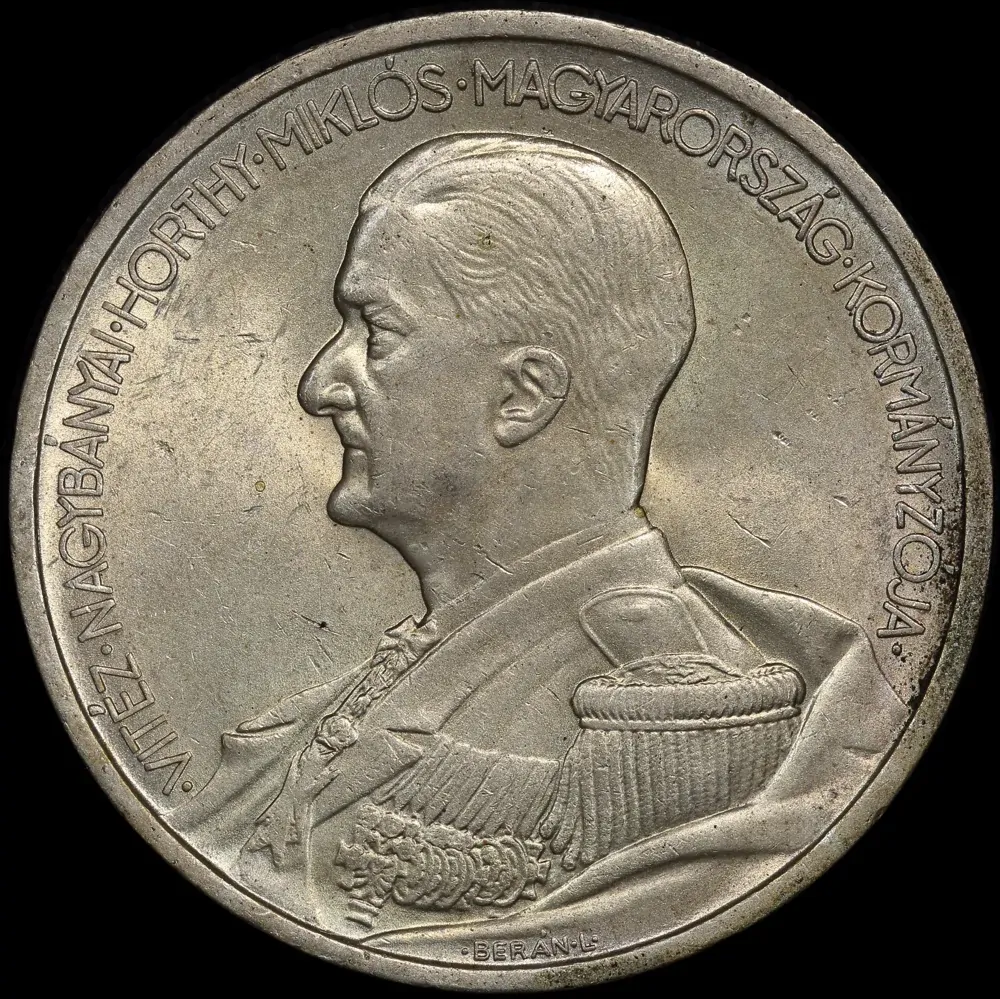 Hungary 1939 Silver 5 Pengo KM# 517 Uncirculated product image