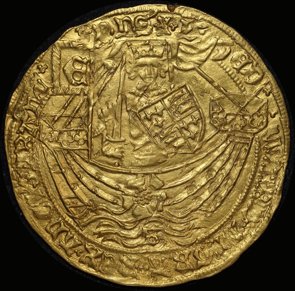 1464 ~ 1470 Gold Riyal / Rose-Noble Edward IV S#1954 about EF product image